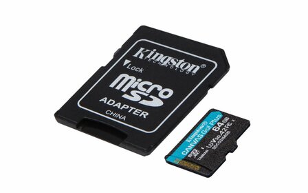 Kingston Canvas Go! Plus | MicroSDXC | 64GB | Class 10 | UHS-I U3