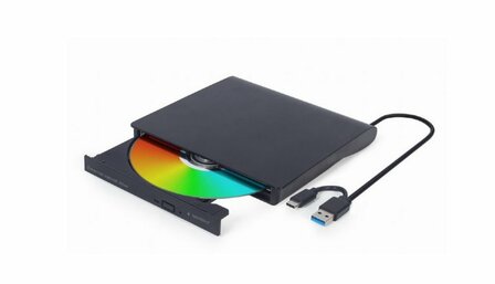 Gembird DVD-USB-03 Externe USB CD/DVD brander/speler USB C