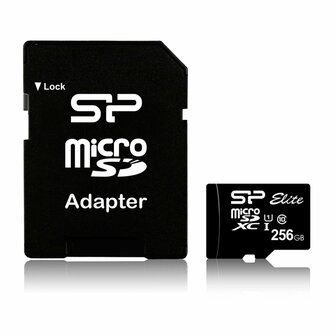 Silicon Power Elite | MicroSDXC | 256GB | Class 10 | UHS-I U1