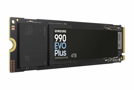 Samsung 990 EVO Plus | 4TB NVMe SSD | M.2 | Gen4 | 7.250MB/s Lezen | 6.300MB/s Schrijven