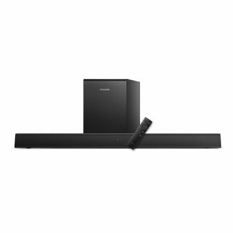 Philips TAB5305/10 Soundbar | 2.1-kanaals | 70W | Bluetooth &amp; HDMI ARC | Zwart | Renewed