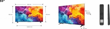 TCL 55P61B 55&quot; | 4K Ultra HD LED Smart TV | Google TV | HDR10 | 60Hz | Wifi &amp; Bluetooth