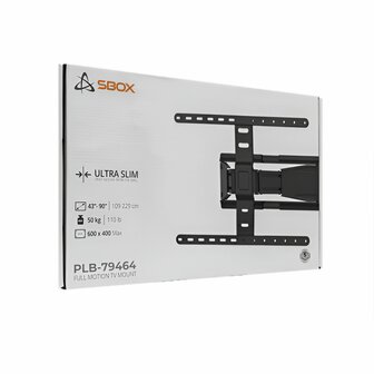 SBOX PLB-79464 | Verstelbare TV-beugel | 43-90&quot; | Max 50kg | VESA 600x400