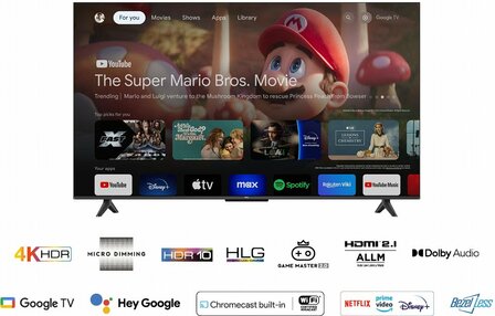 TCL 50P69B 50&quot; | 4K Ultra HD LED Smart TV | Google TV + Wifi | HDR10 | 50Hz