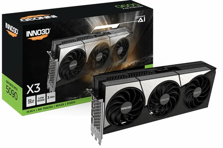 INNO3D GeForce RTX 5090 X3 | 32 GB GDDR7 VRAM | 4K Gaming &amp; AI | Videokaart | GPU | Nvidia