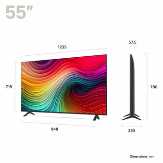LG NanoCell 55NANO82T6B | 55&#039;&#039; Ultra HD 4K | NanoCell Smart TV | Wifi | WebOS | HDR10 | 60Hz