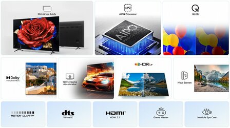 TCL 50P79K | 50&#039;&#039; Ultra HD 4K | QLED Smart TV | Wifi | Google TV | Dolby Vision | 60Hz