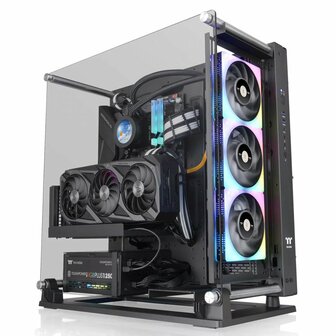 Thermaltake Core P3 TG Pro | Open Frame Mid-Tower Case | Zwart (CA-1G4-00M1WN-09)