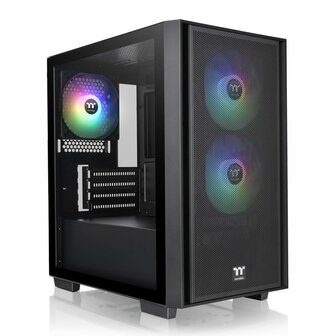 Thermaltake Versa H16 TG ARGB | Micro Tower Case | Zwart (CA-1Y8-00S1WN-02)