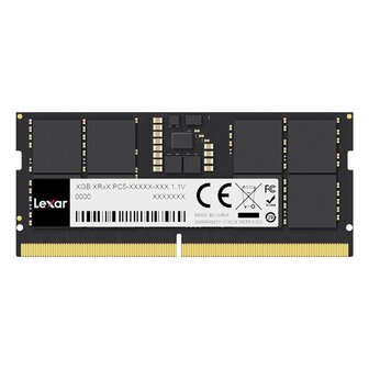 Lexar | 8GB 1&times;8GB DDR5 | 5600MHz | SODIMM | CL46 | Geheugenmodule | RAM