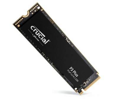 Crucial P3 Plus | 1 TB NVMe SSD | M.2 Gen4 | 5.000 MB/s Lezen | 3.600 MB/s Schrijven