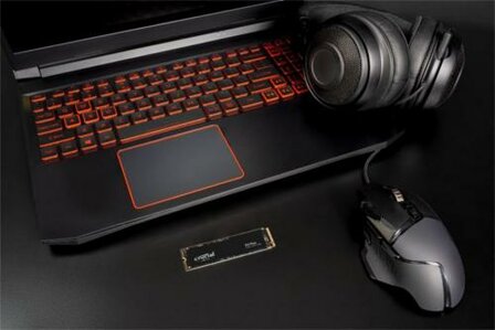 Crucial P3 Plus | 1 TB NVMe SSD | M.2 Gen4 | 5.000 MB/s Lezen | 3.600 MB/s Schrijven