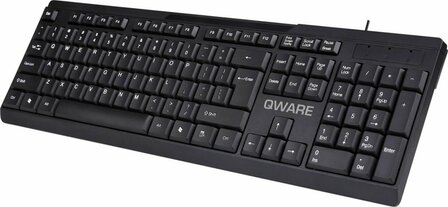 QWARE Wired Keyboard Liverpool Zwart