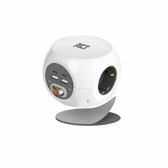 ACT AC2415 | Stekkerdoos | 3 Stopcontacten | 1,5 m | Binnen | Wit