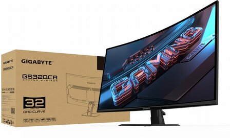 Gigabyte GS32QCA | 31,5&quot; | Quad HD | 180 Hz | 1 ms | 2x HDMI | DisplayPort | Gaming Monitor