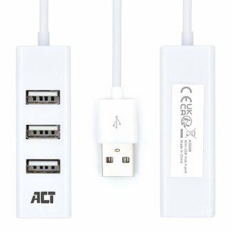 ACT AC6200 | USB 2.0 Interface Hub | 480 Mbps | Wit