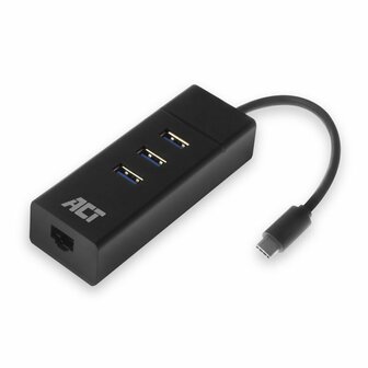 ACT AC6400 | USB 3.2 Gen 1 Hub | Type-C | 5 Gbit/s | Zwart