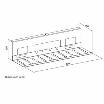 ACT Kabelgoot voor onder bureau | 40 cm | Staal