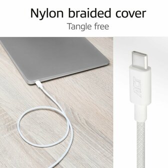 ACT AC3085 | USB 2.0 Kabel | USB-C naar USB-C | 240W | 480Mbps | Wit | 2 Meter