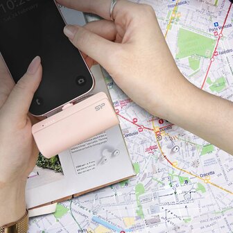 Silicon PowerPE QD50 | Powerbank | 5.000 mAh | 20W Power Delivery | USB-C | Roze
