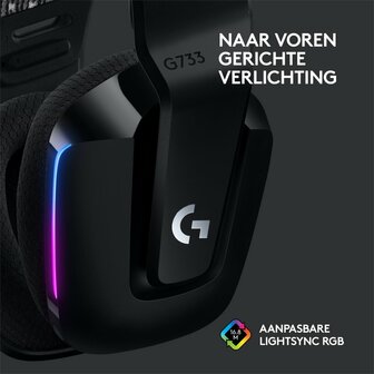 Logitech G G733 LIGHTSPEED Wireless Gaming Headset | RGB | Zwart