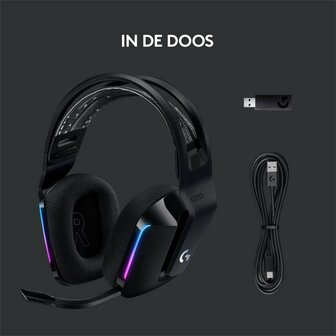 Logitech G G733 LIGHTSPEED Wireless Gaming Headset | RGB | Zwart