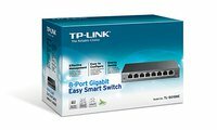 TP-Link TL-SG108E Managed L2 Gigabit Ethernet (10/100/1000) Zwart