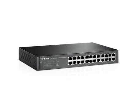TP-Link TL-SG1024D | Unmanaged Switch | 24 Poorten | Gigabit Ethernet (10/100/1000 Mbps) | Grijs