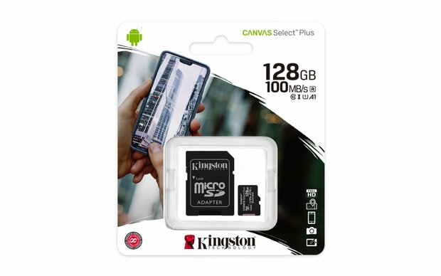 SD Kingston Micro SDXC Technology Canvas Select Plus 128 GB