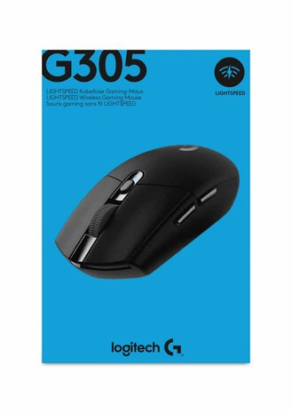 Logitech G305 Lightspeed | Gaming Muis | Rechtshandig | RF | 12000 DPI | Zwart