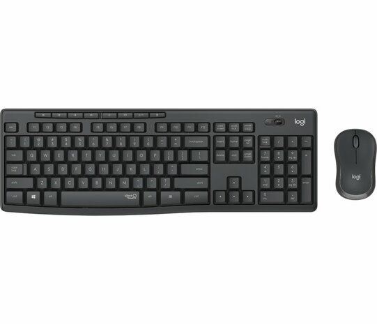 Logitech MK295 Silent Wireless Combo toetsenbord RF Draadloos QWERTY US International Zwart