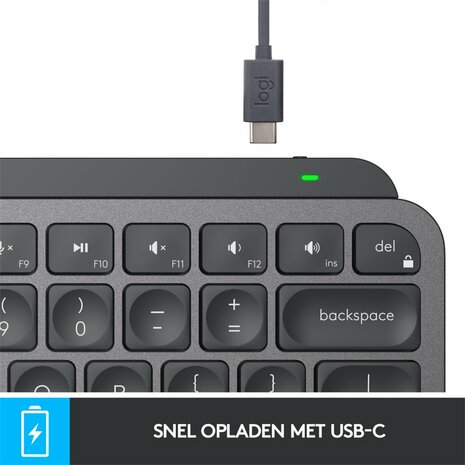 Logitech MX Keys Mini | Draadloos Verlicht Toetsenbord | QWERTY