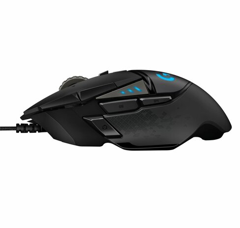 Logitech G502 HERO | Gaming Muis | Rechtshandig | USB-A (bedraad) | 100 – 25.600 DPI | Zwart