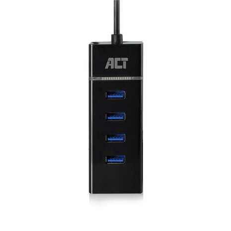 ACT AC6415 interface hub USB 3.2 Gen 1 (3.1 Gen 1) Type-C 5000 Mbit/s Zwart