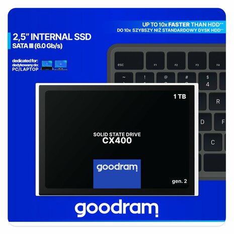 Goodram CX400 gen.2 2.5" 1024 GB SATA III 3D TLC NAND