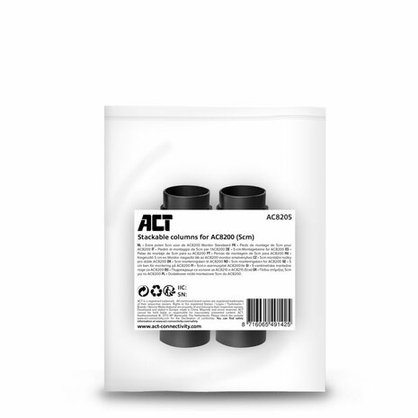 ACT AC8205 accessoire voor monitorbevestigingen