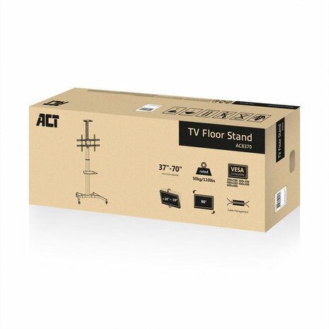 ACT AC8370 tv-bevestiging 177,8 cm (70") Zwart