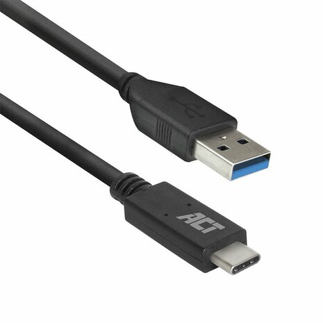 ACT AC7416 USB-kabel 1 m USB 3.2 Gen 1 (3.1 Gen 1) USB C USB A Zwart