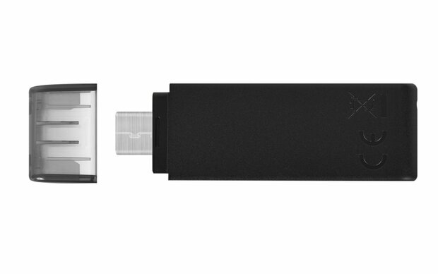 Kingston Technology DataTraveler 70 USB flash drive 128 GB USB Type-C 3.2 Gen 1 (3.1 Gen 1) Zwart