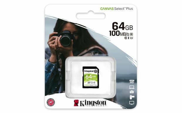 Kingston Technology Canvas Select Plus 64 GB SDXC UHS-I Klasse 10