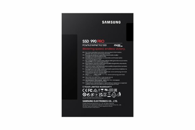 Samsung 990 PRO M.2 1000 GB PCI Express 4.0 V-NAND MLC NVMe