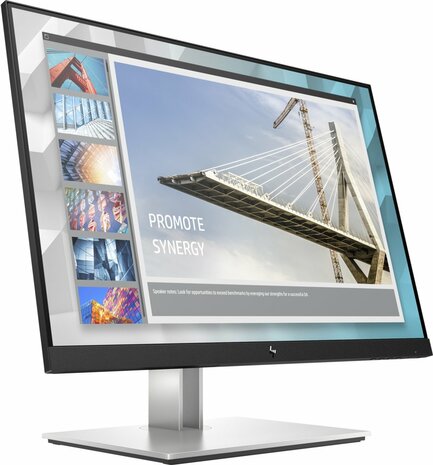 HP E-Series E24i G4 61 cm (24") 1920 x 1200 Pixels WUXGA Zwart, Zilver