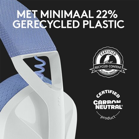 Logitech G G435 | Draadlooze Over-ear Gaming Headset | Bluetooth & USB-A Receiver | Wit/Lilac