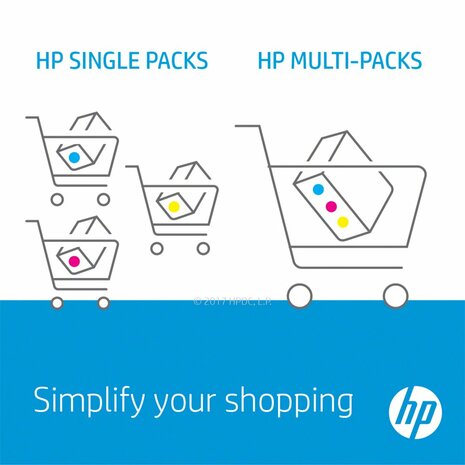 HP 304 originele zwarte/drie-kleuren inktcartridges, 2-pack