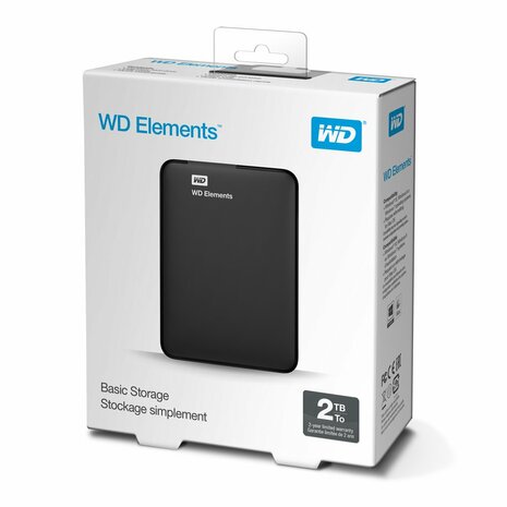 HDD EXT. WD Elements Portable 2.5 Inch 2TB, Zwart