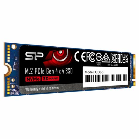 Silicon Power UD85 | 1TB NVMe SSD | M.2 | Gen4 | 3.600MB/s Lezen | 2.800MB/s Schrijven