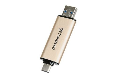 Transcend JetFlash 930C USB flash drive 256 GB USB Type-A / USB Type-C 3.2 Gen 1 (3.1 Gen 1) Goud