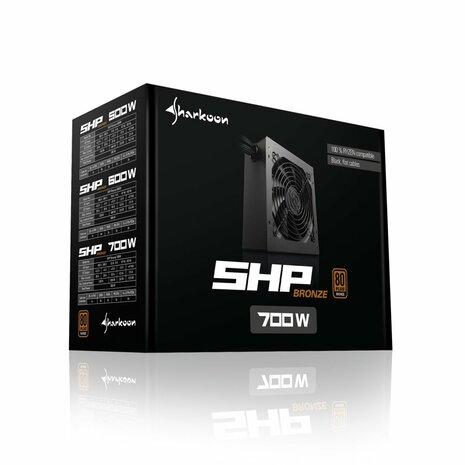 Sharkoon SHP Bronze power supply unit 700 W 20+4 pin ATX ATX Zwart