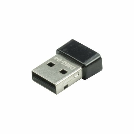 Inter-Tech DMG-04 | Wi-Fi 5 USB Nano Adapter | 433 Mbps (5 GHz) / 200 Mbps (2,4 GHz) | USB 2.0 | Zwart