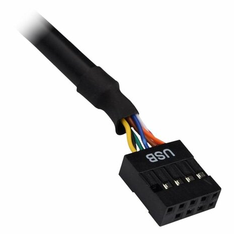 Inter-Tech CI-02 geheugenkaartlezer USB 2.0 Intern Zwart